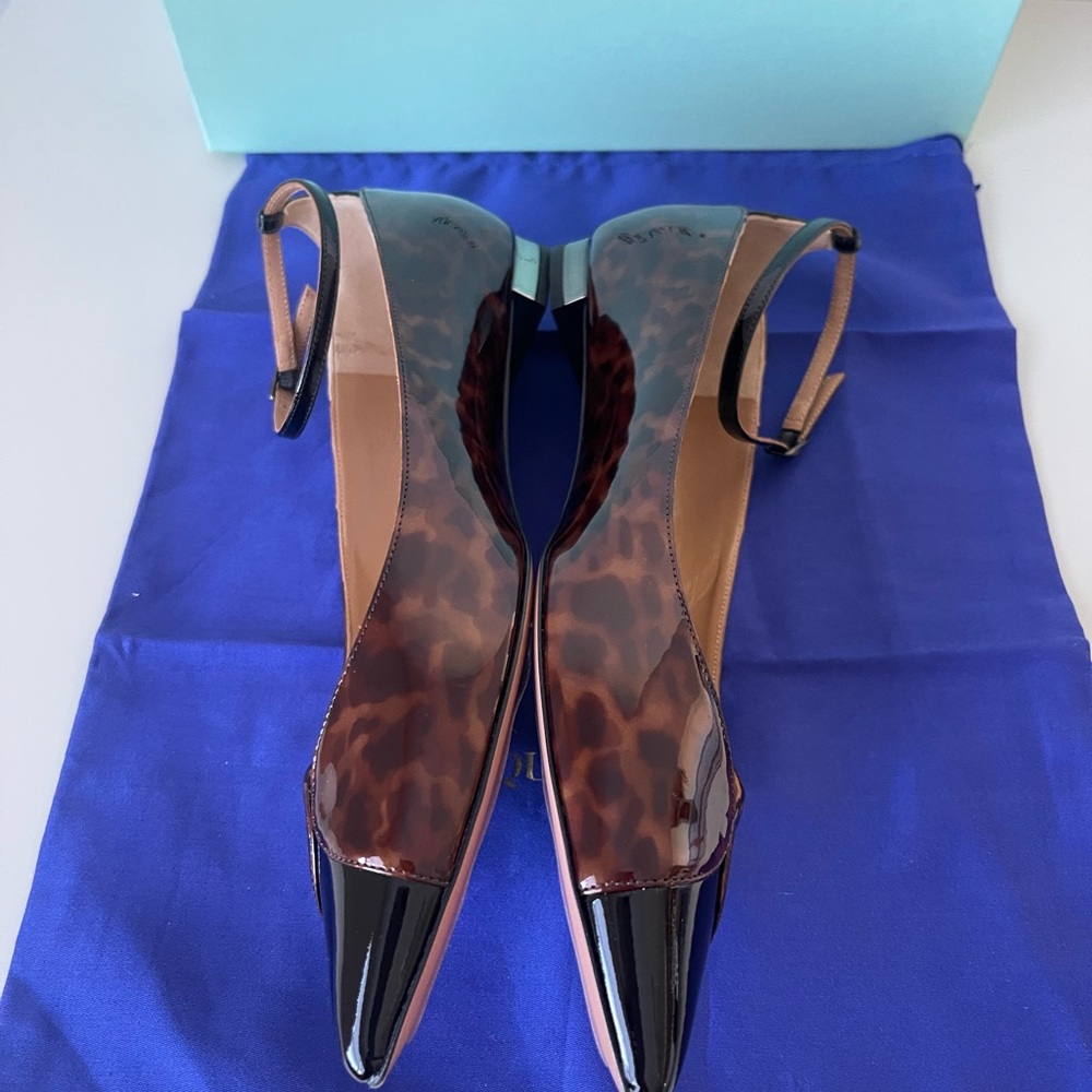 NWT AQUAZZURA PINOT BALLET TORTOISE SHELl /BLACK - Picture 12 of 14